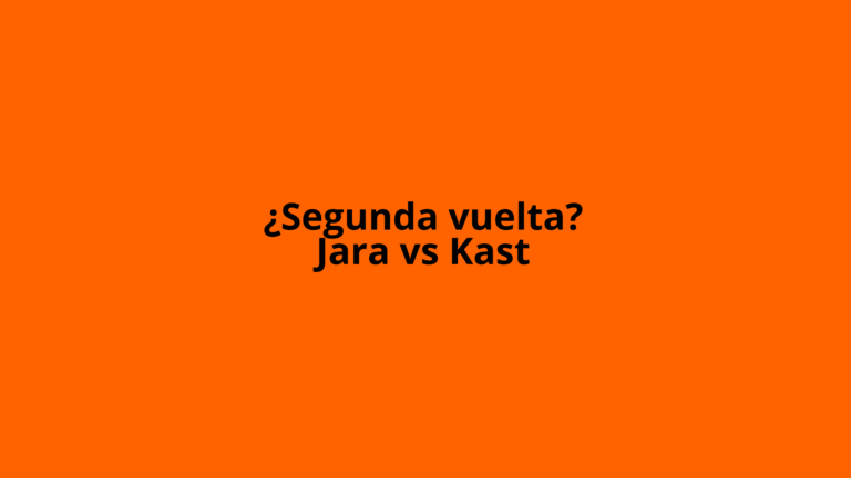 Segunda Vuelta Jara vs Kast