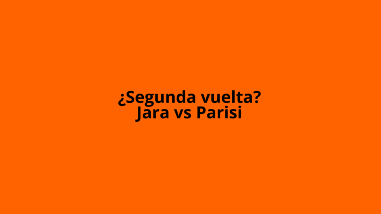 Segunda Vuelta Jara vs Parisi