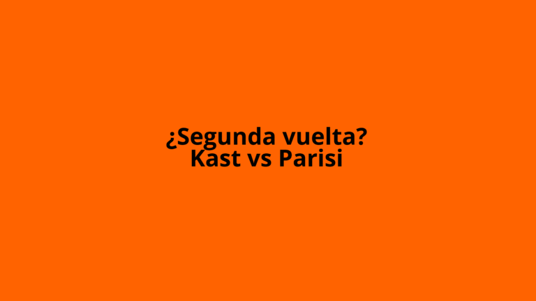 Segunda Vuelta Kast vs Parisi